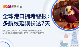 全球港口拥堵警报：多航线延误长达7天